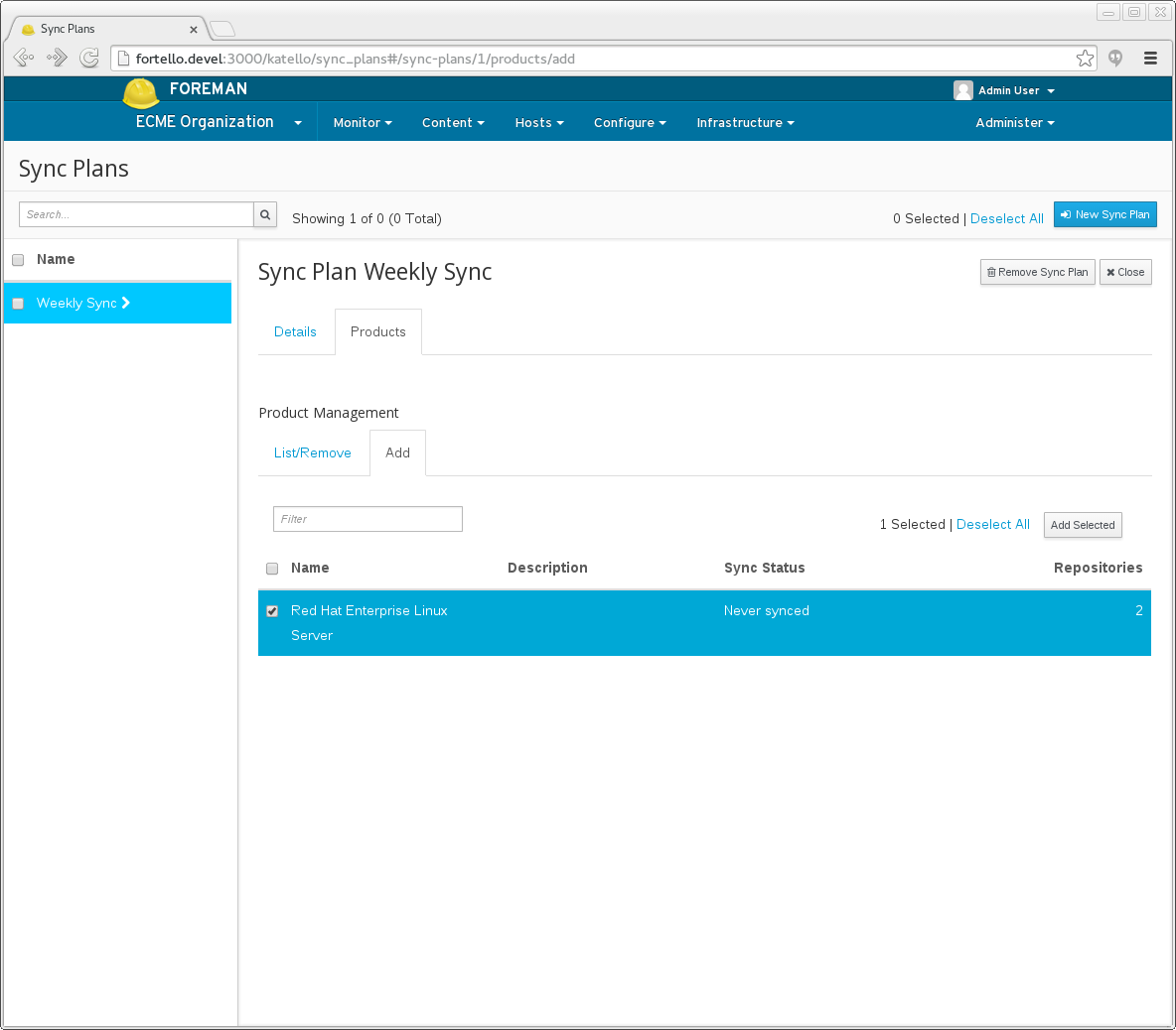 Creating a Sync Plan